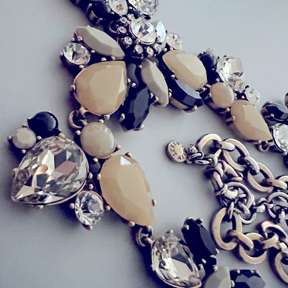 J. Crew Crystal Statement Necklace 19.5” - Picture 2 of 5